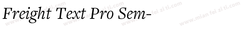 Freight Text Pro Sem字体转换